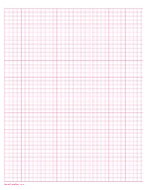 Printable 13 Squares Per Inch Pink Graph Paper for Letter Paper Pink Graph Paper, Paper For Letter, Graph Paper Template, Squared Notebook, Diary Stickers, Digital Journaling, Graph Paper Art, Grid Paper, Plastic Canvas Crafts