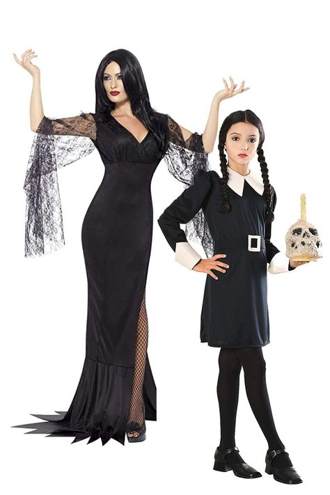 Halloween Costume Ideas 2022, Betty Rubble Costume, Costume Ideas 2022, Mother Daughter Halloween Costumes, Mother Daughter Costumes, Addams Family Halloween Costumes, Mom Halloween Costumes, Mom Costumes, Halloween Moms