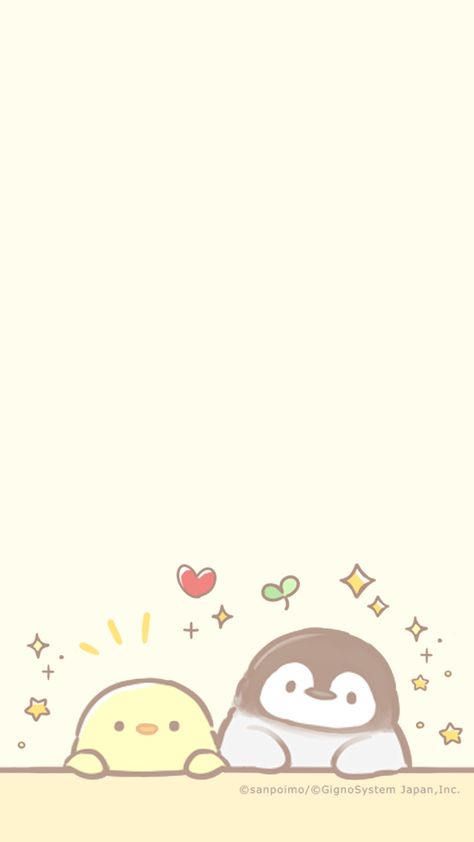 Penguin Wallpaper, Pink Canvas Art, Duck Wallpaper, Cute Home Screen Wallpaper, Future Wallpaper, Iphone Wallpaper Kawaii, Cute Simple Wallpapers, Cool Wallpapers Cartoon, Cute Doodles Drawings