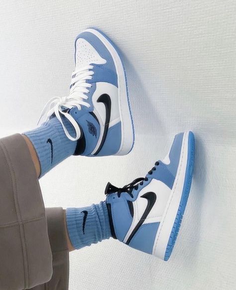 Which UNC Air Jordan 1 Would You Choose? 😮‍💨🩵 Link in bio to buy these shoes 👟 Follow @theirdrip for more sneakers 🔥 #kicksonfire #kickfeed #kixify #certifiedshot #shoutmysneakz #jordan1club Travis Jumpman Jack TR #soleysneakers #sneakgallery #ic3ysole #houseofheat #nicekicks #complexsneakers #jordan1s #dailysole #kickstag #ordanhead #highsnobiety #jordanfanatic #jordanfeatures #jordan4 #solefocus #swooshlife #jumpman23 #aj1 #streetstyle #jordansdaily #jordan1courtpurple #sneakercollection... Blue Air Jordan 1, Air Jordan 1 Outfit, Jordan Outfit, Casual Shoes Sneakers, Blue Jordans, Cheap Jordans, Nike Shoes Jordans, Shoes Sneakers Nike, Jordans Women