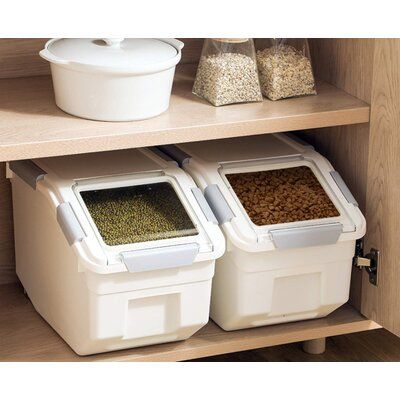 Large Flour Storage Containers, Dog Food Bin, Dog Food Storage Containers, Horse Food, Dog Food Container, Cereal Storage, Under Stairs Cupboard, Pet Food Storage, Horse Treats