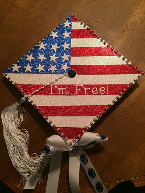 #graduation #cap #graduationcap #diy #college #america #freedom #finally Hunting Graduation Cap, Zach Bryan Grad Cap Ideas, Country Grad Caps, Western Graduation Cap Designs, Graduation Cap Designs Country, Supernatural Graduation Cap, Western Grad Caps, Country Graduation Cap, Western Graduation Cap