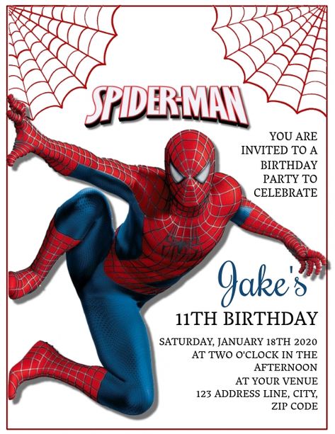 Spiderman Birthday Party Invitations, Spiderman Birthday Invitations, Spiderman Invitation, Lebanon Flag, Birthday Party Invitations Free, Spiderman Theme, Spiderman Birthday Party, Happy Birthday Template, Spiderman Party