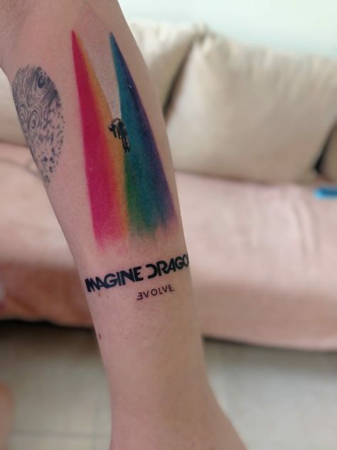 Imagine Dragons Tattoo, Dragon Tattoo Images, Imagine Dragons Evolve, Music Sleeve, Mark 10 9, Hand Tatto, Tato Naga, Dragons Tattoo, Explore Tattoo