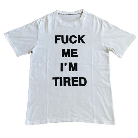 I’m Tired T-Shirt Fast Shipping $25 Lowest I Can Do Custom Deadstock Hit Me With Questions Cursed Shirt Designs, T Shirt Funny Quotes, Silly Shirt Designs, Custom T Shirts Ideas, Wifebeater Shirt, T Shirt Branding, Goofy Shirts, Phrase Shirt, Funny Shirt Ideas