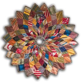 This Christmas tree skirt is from Chicago Lost and Found. It was made from up-cycled neckties. They are for sale for $1,200 and some of the ... Diy Laine, Necktie Quilt, Necktie Crafts, Tree Skirt Pattern, Tie Ideas, Old Ties, Tie Quilt, Tie Crafts, Crazy Quilting