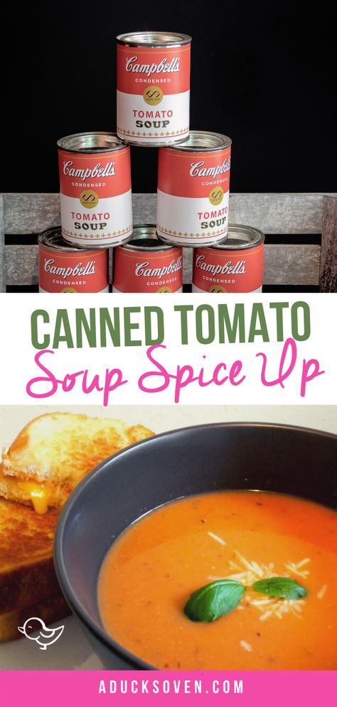 Pantry Soup, Tomato Soup Healthy, Tomato Bisque Soup, Best Tomato Soup, Bisque Soup, Tomato Soup Easy, Condensed Tomato Soup, Canned Tomato Soup, Soup Appetizers