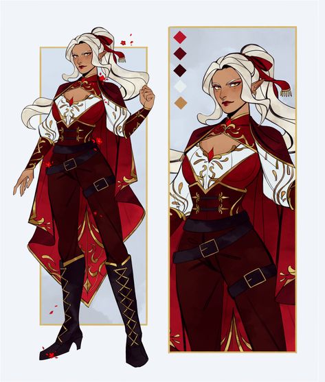 Outfit design commission Dnd Character Design, Art Outfits, D&d Dungeons And Dragons, Outfit Design, Fashion Design Drawings, Fantasy Clothing, Character Creation, Fantasy Fashion, Dnd Characters