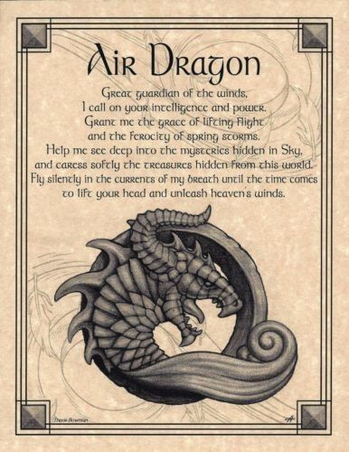 Dragon Spells, Air Dragon, Dragon Energy, Elemental Dragons, Animal Spirit Guides, Magic Spell Book, Grimoire Book, Animal Guides, Wiccan Spell Book