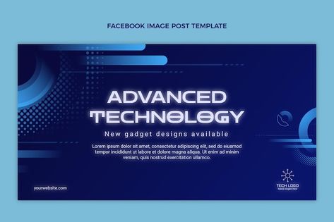 Tech Banner Design, Company Banner, Vector Gradient, Vertical Business Cards, Header Design, Facebook Banner, Abstract Shape, Graphic Style, Facebook Post