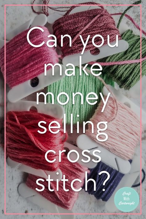 Can you make money selling cross stitch? - Craft with Cartwright Cross Stitch Items To Sell, Cross Stitch Crafts To Sell, Cross Stitch To Sell, Selling Cross Stitch, Cross Stitch Gift Ideas Projects, What To Do With Finished Cross Stitch, Cross Stitch Gift Ideas, Cross Stitch Gifts, Cross Stitch Gifts Ideas