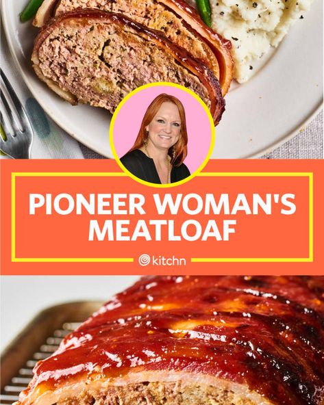 Ree Drummond Meatloaf, Quick Meatloaf Recipes, Meatloaf Oatmeal Recipe, Moist Meatloaf, Bacon Wrapped Meatloaf, Ree Drummond Recipes, Meatloaf Recipes Pioneer Woman, Pioneer Woman Meatloaf, Classic Meatloaf Recipe