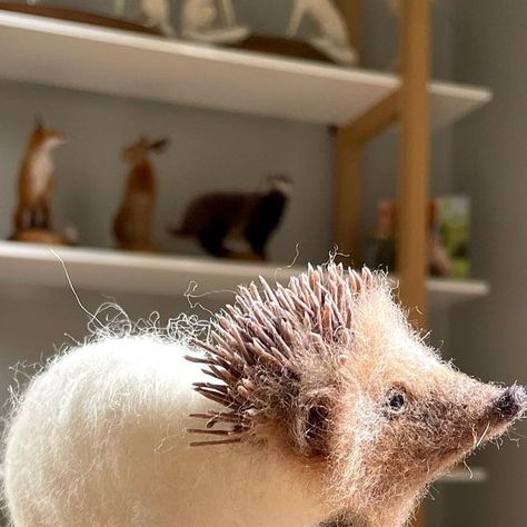 Felted Hedgehog Tutorial, Needle Felted Hedgehog Tutorial, Needle Felting Hedgehog, Mikaela Bartlett Felt, Needle Felted Hedgehog, Felt Hedgehog, Felted Hedgehog, Hokey Pokey, Needle Felting Diy