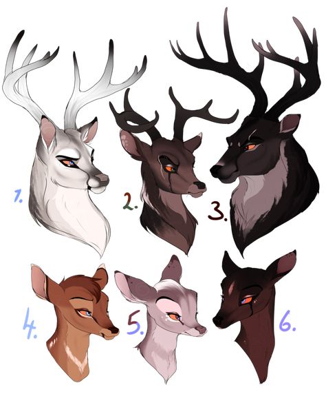 Deer Designs. CLOSED: by BeeStarART Bambi Art, Deer Drawing, Deer Design, Deer Art, Creature Drawings, Fantasy Creatures Art, Mythical Creatures Art, Fete Anime, Dessin Adorable