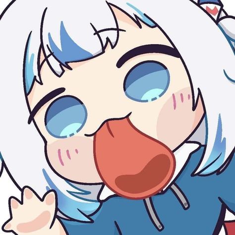 Chibi Profile Pic, Gawr Gura Pfp, Anime Chibi Pfp, Chibi Vtuber, Funny Chibi, Super Mario Art, Cute Anime Chibi, Iphone Wallpaper Girly, Anime Jokes