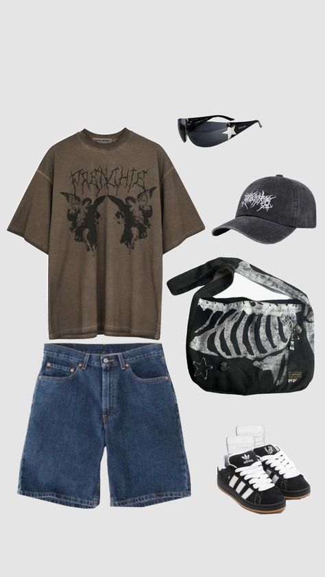 otfit i made #oufit #grunge Lounge Grunge Outfits, Comfy Grunge Outfits, Comfy Grunge, Summer Grunge Outfits, Outfit Verano, Grunge Summer, Estilo Grunge, Outfits Verano, Dream Clothes