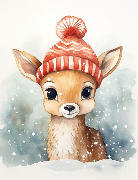 Whether you're coloring for relaxation, creating personalized holiday decorations, or looking for a delightful gift, this collection of festive animal illustrations is sure to warm hearts and spread holiday cheer. Christmas Penguin Illustration, Christmas Animal Illustration, Christmas Animals Drawing, Coloring Page Christmas, Watercolour Birds, Animals Graphic, Paint Nite, Christmas Painting, Animal Illustrations