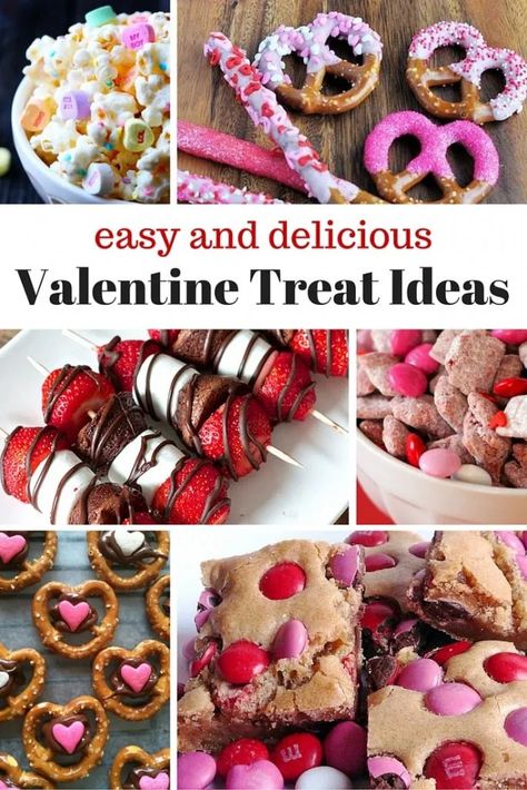 Easy Valentines Snacks, Diy Valentine's Treats, Valentines Party Food, Valentines Recipes Desserts, Valentine's Day Treats, Valentines Snacks, Valentines Baking, Valentine Treat, Valentine Desserts