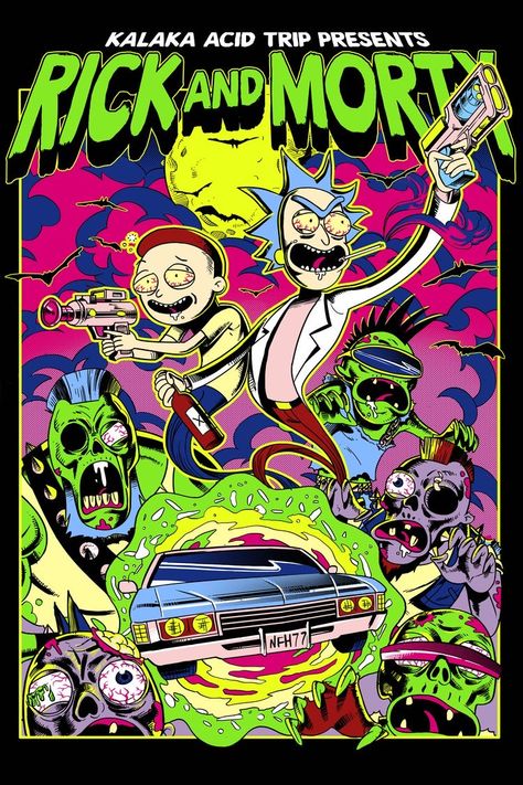 Rick And Morty Image, Rick And Morty Drawing, Rick And Morty Stickers, Monster Horror, Rick And Morty Poster, Cartoon Monsters, Trippy Wallpaper, Graphic Tshirt Design, Art Collage Wall