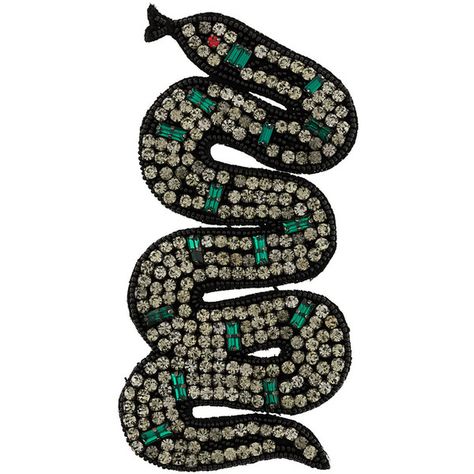 Gucci snake brooch (£440) ❤ liked on Polyvore featuring jewelry, brooches, black, brooch, gucci jewellery, gucci, snake brooch, snake jewelry and gucci jewelry Embroidered Snake, Gucci Snake, Brooch Fabric, Snake Brooch, Multicolor Jewelry, Fabric Brooch, Snake Jewelry, Printed Jewelry, Snake Design