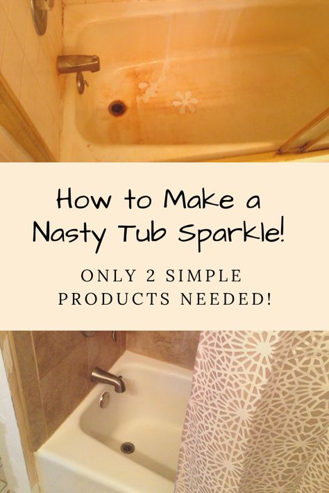 Bathtub Cleaner, Deep Cleaning Hacks, Cleaning Painted Walls, Clean Bathtub, Best Cleaner, Tub Cleaner, Bathroom Cleaning Hacks, Deep Cleaning Tips, Remove Stains