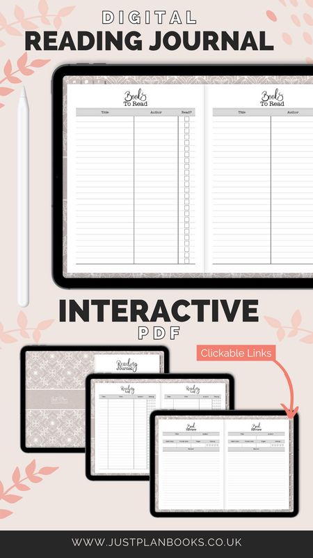 Our digital reading journal is a great way to document the books you’ve read and get more from your reading. It’s great for book lovers or book clubs to track reading and record your thoughts on the books you’ve read and remember discussion points for later. Reading Journal Digital Free, Digital Reading Log, Journal For Goodnotes, Reading Journal Printable, Tablet Organizer, Digital Reading Journal, Planner For Goodnotes, Reading Games, Book Clubs