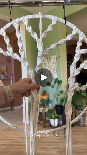 382K views · 9.3K reactions | I just love how big and beautiful this macrame tree of life. This beauty is headed out to its new home! | Angela : macrame Artist | Angela : macrame Artist · Original audio Tree Of Life Tutorial How To Make, Tree Of Life Macrame Tutorial, Macrame Shelf Diy, Macrame Tree Of Life, Tree Of Life Macrame, Macrame Tree, Macrame Home, Macrame Shelf, Macrame Home Decor