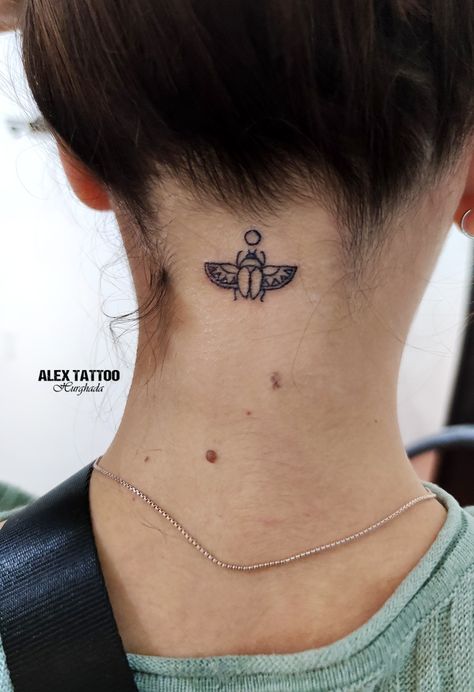 Tiny Egyptian Tattoo, Scarab Tattoo Small, Mesopotamian Tattoo, Small Egyptian Tattoo For Women, Scarab Beetle Tattoo Egyptian, Africa Tattoos Small, Scarab Tattoos, Egyptian Scarab Tattoo, Egyptian Tattoo For Women