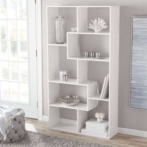 Bookcase White, Open Bookshelves, Tall Bookcases, Cube Bookcase, White Bookcase, Cube Storage, Book Shelf, Bedroom Storage, تصميم داخلي