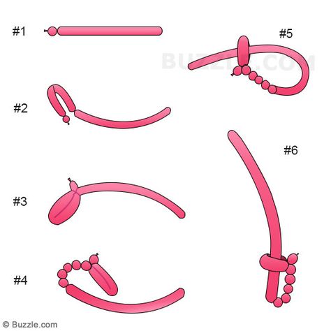 step by step instructions to make a balloon saber sword Balloon Animal Instructions, Step By Step Balloon Animals, How To Balloon Animals, How To Make Balloon Animals Step By Step, How To Make A Balloon Animal, Balloon Animal Ideas, Twisting Balloons Tutorials, Easy Balloon Animals Step By Step, How To Make Balloon Animals