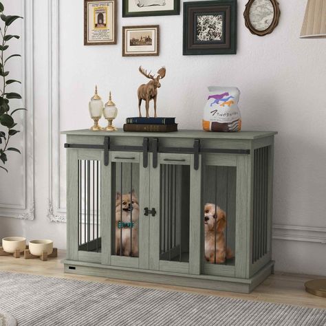 Wooden dog crate