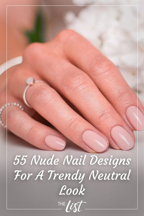 According to nail and manicure experts Deborah Lippmann and Jin Soon Choi, nude nail polish can elongate the look of your fingers, make your nail beds look smaller, and make your hands appear younger (via Yahoo!). What more could you ask for in a manicure? Before you head to your nail tech, check out these nude nail designs for a trendy neutral look. #nailideas #nails #manicure #naildesigns Nail Beds, Nude Nail Polish, Nude Nail, Nude Nail Designs, Nail Bed, Nails Manicure, Nude Nails, Nail Tech, The List