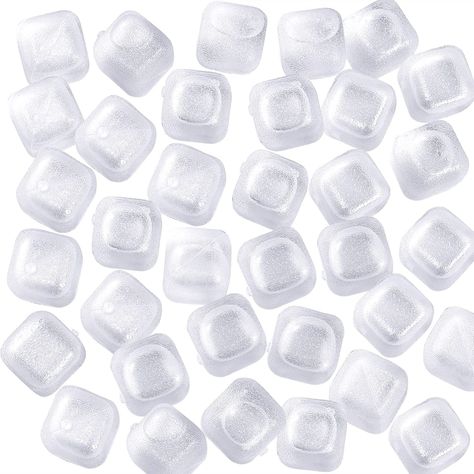 Amazon.com: 20 Pack Reusable Ice Cubes for Drinks, Refreezable Plastic Ice Cubes BPA Free, Chills Drinks Without Diluting, Washable Fake Ice Cubes for Cocktails, Wine, Beer or Coffee Easy To Use: Home & Kitchen Led Ice Cubes, Reusable Ice Cubes, Fake Ice Cubes, Plastic Ice Cubes, Chill Drinks, Ice Cube Molds, Ice Cube Trays, Specialty Tools, Bar Tools