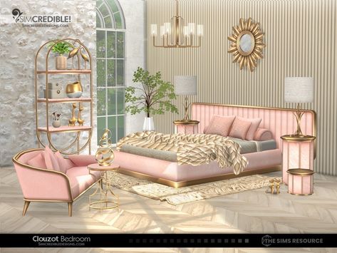 The Sims Resource - Clouzot [Patreon] Royal Bedroom Design, Sims 4 Cc Furniture Living Rooms, Sims 4 Beds, Fancy Living Rooms, Royal Bedroom, San Myshuno, Sims 4 Kitchen, Resource Furniture, Mod Furniture