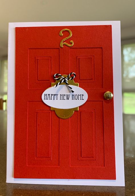 Realtor Greeting Cards, House Warming Gift Card Ideas, Homemade Housewarming Card, Diy House Warming Card, House Warming Cards Diy, House Warming Cards Handmade, Housewarming Card Ideas, New House Cards Handmade, House Warming Cards