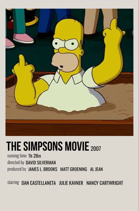 minimal polaroid movie poster for the simpsons movie Simpson Movie, Simpsons Poster, The Simpsons Theme, Simpson Pictures, Simpsons Movie, The Simpsons Game, Polaroid Movie Poster, Simpsons Funny, Friends Tv Quotes