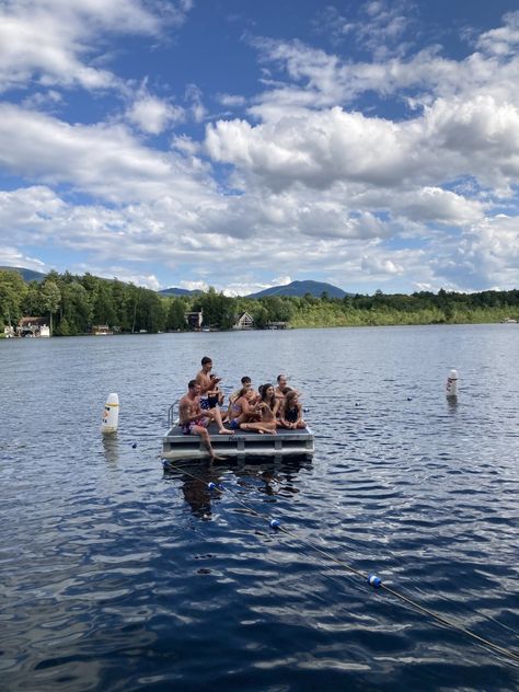 lake george new york summer vacation aesthetic family best friends nature wilderness swimming fun Lake Aesthetics Friends, Lake George New York Summer, Family Vacation Aesthetic, Lake Birthday, Lake George New York, Summer Vacation Aesthetic, Aesthetic Family, Georges Girl, Lake Aesthetic