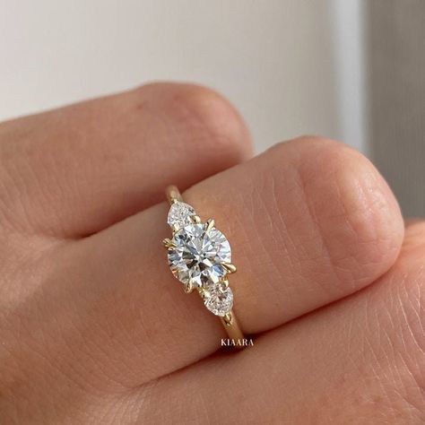 3 Stone Wedding Ring, Engagement Ring Three Stone, Stone Wedding Ring, Trilogy Engagement Ring, Dream Dream, Round Moissanite Engagement Ring, Trilogy Ring, Stone Wedding, 3 Stone Engagement Rings