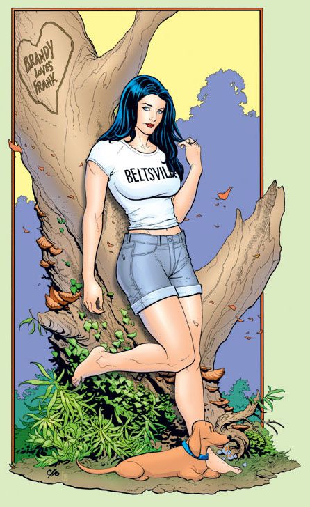 Because Frank Cho rules, Liberty Meadows is like Bloom County with a Betty Page character, and I sport one of his tattoos on my leg... That's why! Draw Wonder Woman, Liberty Meadows, Frank Cho, Michael Turner, Adam Hughes, Estilo Pin Up, Greek Warrior, Scott Campbell, Want To Draw