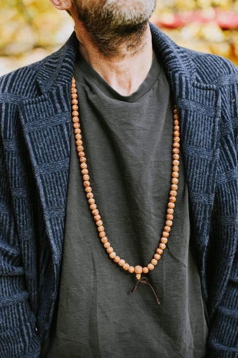 Handmade in Kathmandu, this mala features 108 powerful and natural Indian bodhi seeds. We love the earthy and unique characteristics of these beads! Their appearance reminds us of a classic bodhi seed mixed with sandalwood. As your mala is regularly handled and touched, the oils in your skin can begin to darken and smooth the beads. You become a part of the mala. We consider this special process to be a visual representation of the growth in your practice. Bodhi seed beads can be used for counti Adjustable Knot, Color Beads, Unique Characteristics, Mala Bracelet, Spiritual Path, Visual Representation, Mala Beads, Wooden Jewelry, Fashion Help