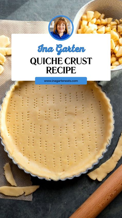 Ina Garten Quiche Crust Recipe Pie Crust Recipe For Quiche, Best Quiche Crust Recipe, Ina Garten Pie Crust, Quick Quiche Crust, Homemade Quiche Crust, Quiche Crust Recipe Easy, Quiche Crust Recipes, Quiche Dough Recipe, Quiche Pie Crust Recipe