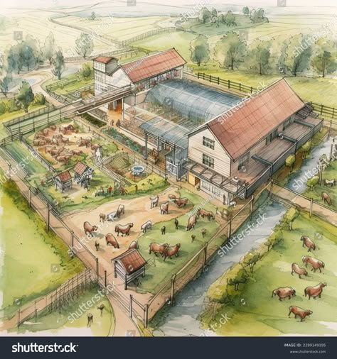 Hobby Farms Layout, Homestead Layout, Backyard Design On A Budget, Backyard Design Ideas Budget, Small Backyard Design Ideas, Acre Homestead, Family Compound, Farm Plans, Farm Layout