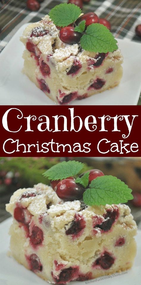 Cranberry Christmas Cake on a plate Happy Homeschool Nest Recipes, Cookie Tin Cake, 12 Tomatoes Recipes Cakes, Simple Christmas Cakes, Holiday Cakes Christmas, Cranberry Cake Recipe, Cranberry Christmas Cake, Cranberry Cake, Soft Cake