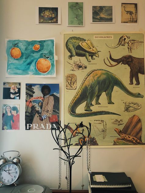 Dinosaur Dorm Room, Dinosaur Room Aesthetic, Dinosaur Aesthetic, Dinosaur Decor Bedroom, Dinosaur Poster, Dinosaur Room, Dinosaur Posters, College Bedroom, Shared Room