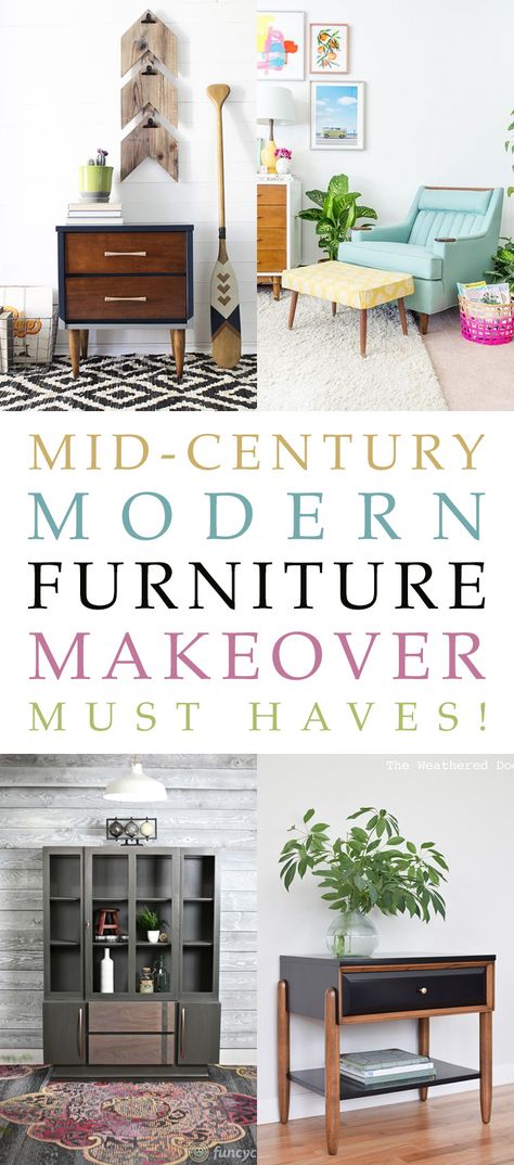 Mid Century Modern Furniture Makeover, Modern Furniture Makeover, Mid Century Modern Makeover, Eco Furniture, Cottage Market, Wood Wall Art Diy, Furniture Logo, Furniture Hacks, Mid Century Chair