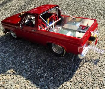 click for the big picture Drag Truck, Rc Cars Traxxas, Lowrider Model Cars, Ferrari 348, Tamiya Models, Rc Radio, Ho Slot Cars, Rc Monster Truck, Rc Cars And Trucks