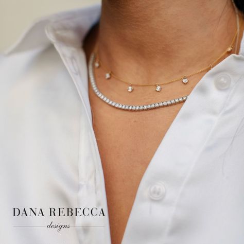 Dana Rebecca Designs, Diamond Huggies, Yellow Gold Jewelry, Tennis Necklace, Tennis Bracelet Diamond, Tennis Bracelet, Best Sellers, The City, Gold Jewelry