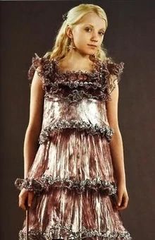 Luna Yule Ball, Luna Lovegood Yule Ball Dress, Luna Lovegood Yule Ball, Luna Lovegood Dress, Luna Lovegood Art, Luna Lovegood Harry Potter, Luna Lovegood Costume, Pandora Lovegood, Harry Potter Wiki