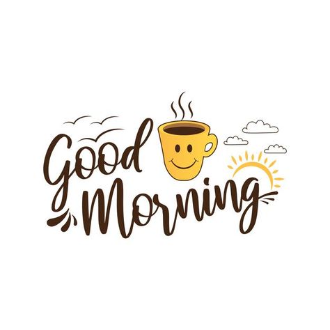 Coffee Vector Illustration, Good Morning Letter, Beautiful Heart Images, Evening Wishes, Good Morning Cartoon, Coffee Vector, Beautiful Love Images, Night Wishes, Simple Background Images