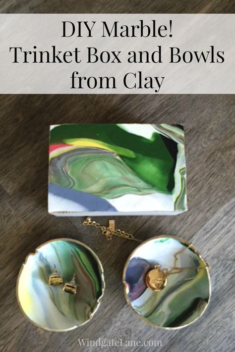 Marble Bowls Made From Clay - Windgate Lane Polymer Clay Marbling Techniques, Marbling Polymer Clay, Polymer Clay Marble Effect, Marbled Clay Ring Dish, Marble Trinket Dish, Marbled Polymer Clay, Marbled Clay, Marble Bowl, Clay Magnets